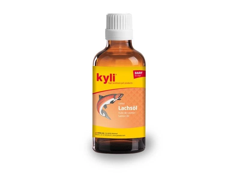 Kyli Hunde-Nahrungsergänzung Lachsöl, 0.5 l 1 Kyli Hunde-Nahrungsergänzung Lachsöl, 0.5 l
