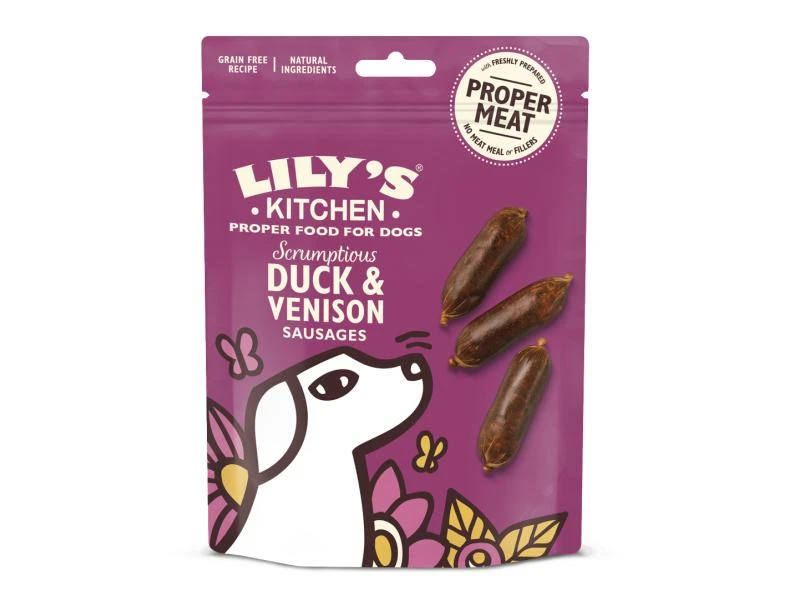 Lily's Kitchen Duck and Venison Sausages, 70 g 1 Lily's Kitchen Duck and Venison Sausages, 70 g