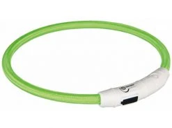 Trixie Leuchtring Safer Life L-XL grün