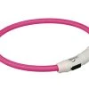 Trixie Leuchtring Safer Life M-L pink