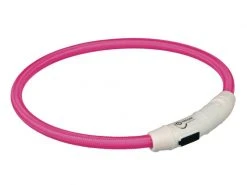Trixie Leuchtring Safer Life M-L pink