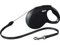 Flexi Hundeleine New Classic S Seil, 8 m, schwarz