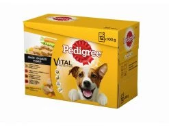 Pedigree Nassfutter Vital Protection 4 Sorten in Sauce, 12 x 100 g